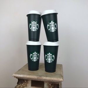 Pack 4 New Starbucks Holiday Color Changing Cups